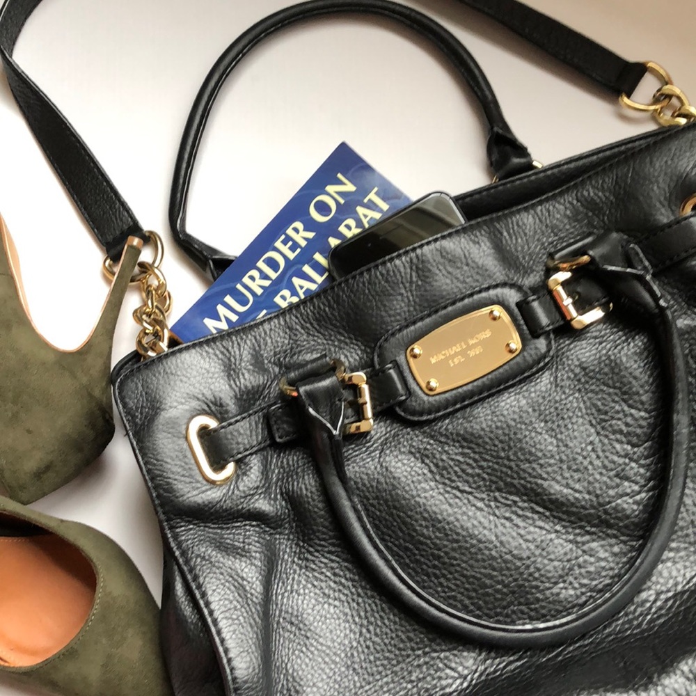 Michael Kors Black Leather Bag